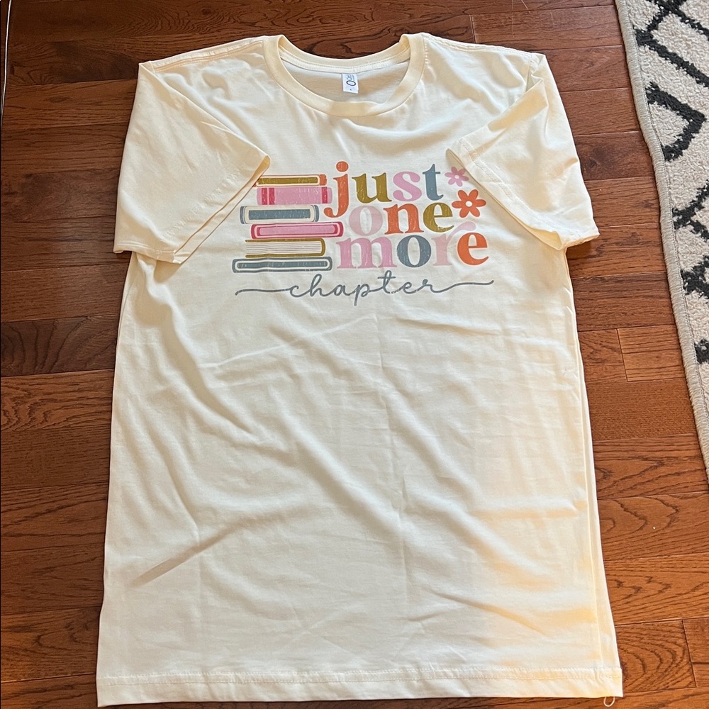 Cream Just One More Chapter Graphic T-Shirt